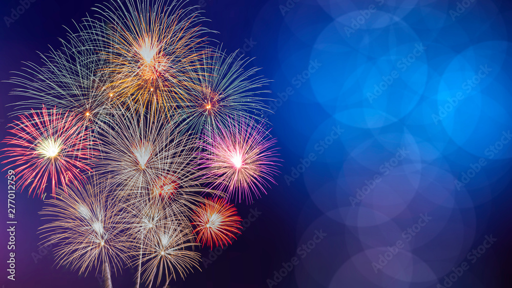 Colorful firework background 12