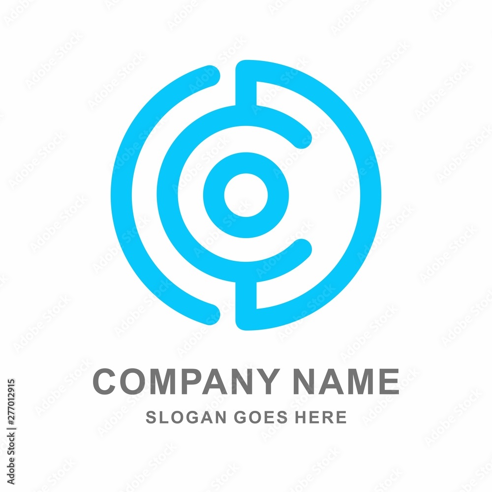 Monogram Letter C Infinity Circle Digital Link Connection Technology Computer Business Company Stock Vector Logo Design Template Monogram Letter C Infinity Circle Digital Link Connection Technology Computer Business Company Stock Vector Logo Design Template