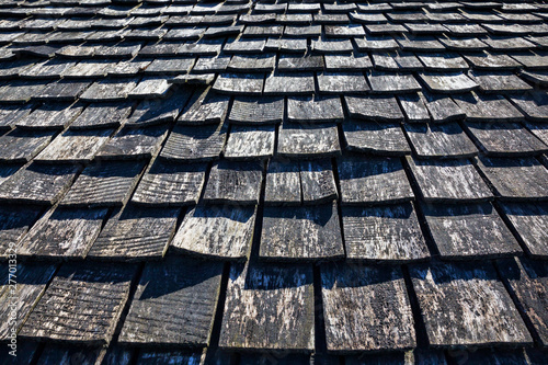 The old wooden roof