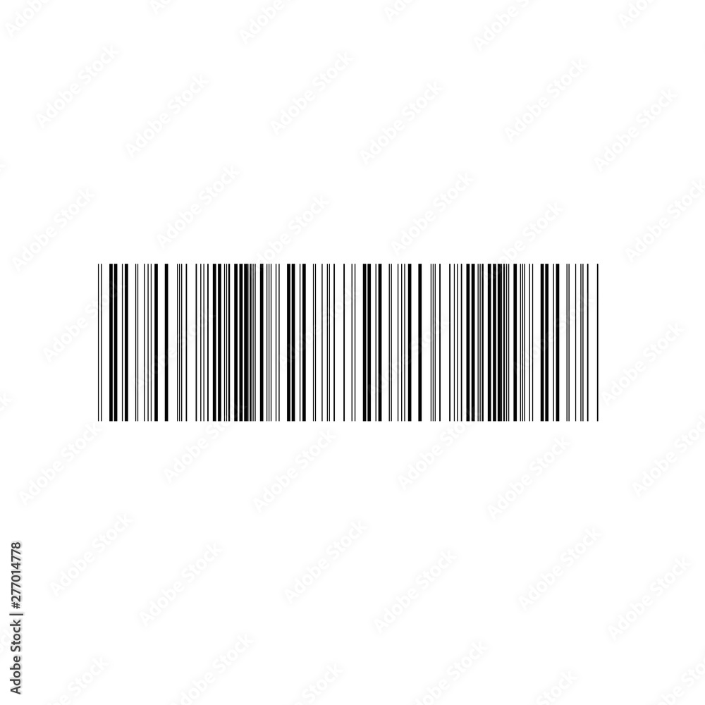 Vector Realistic Barcode on White Background Vector Realistic Barcode on White Background