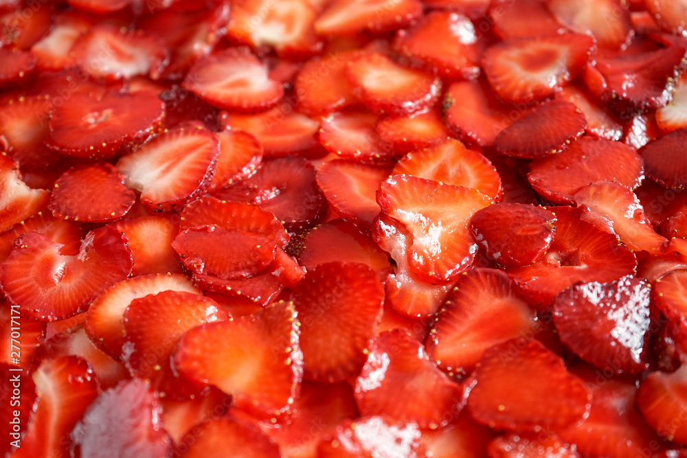 plate of strawberry sliced slices plate of strawberry sliced slices