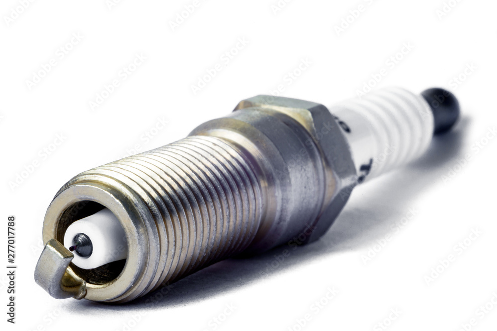 car spark plug with iridium electrode with shallow depth of field car spark plug with iridium electrode with shallow depth of field