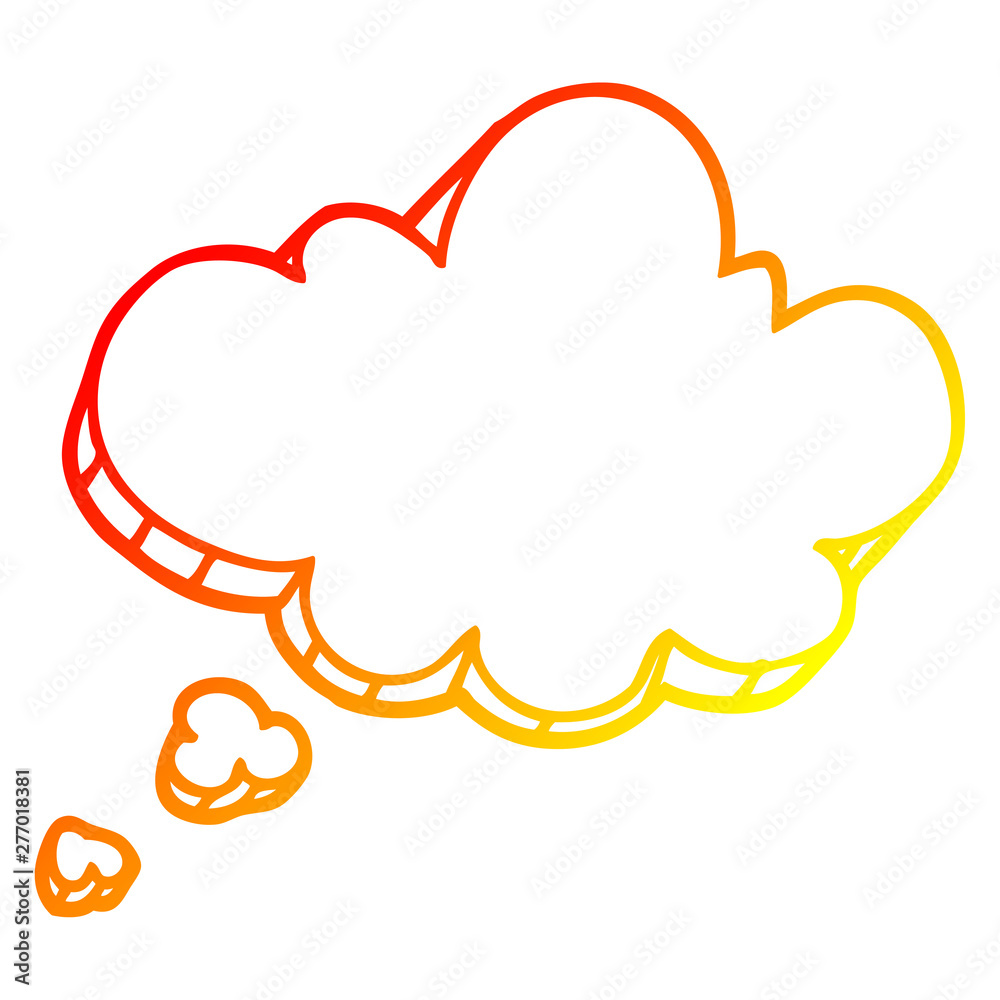 warm gradient line drawing cartoon expression bubble warm gradient line drawing cartoon expression bubble