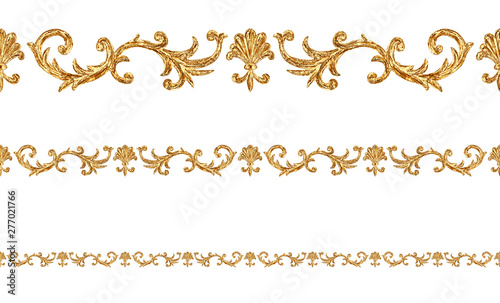 Baroque style golden orname...