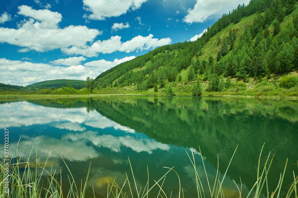Mountain Altai , Ulagansky lake Mountain Altai , Ulagansky lake