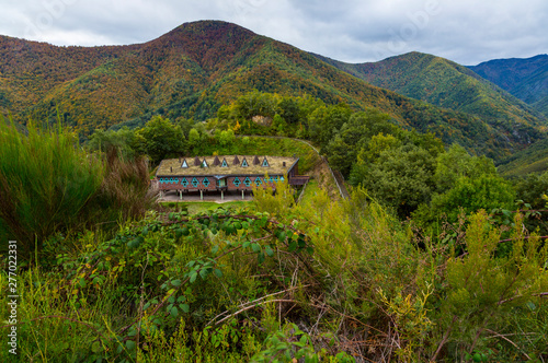 Information center, Muniellos Nature Reserve, Fuentes del Narcea, Degaña e Ibias Natural Park, Asturias, Spain, Europe photo