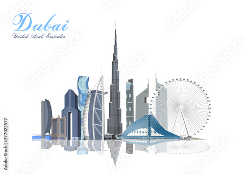 Vector Dubai City, United Arab Emirates