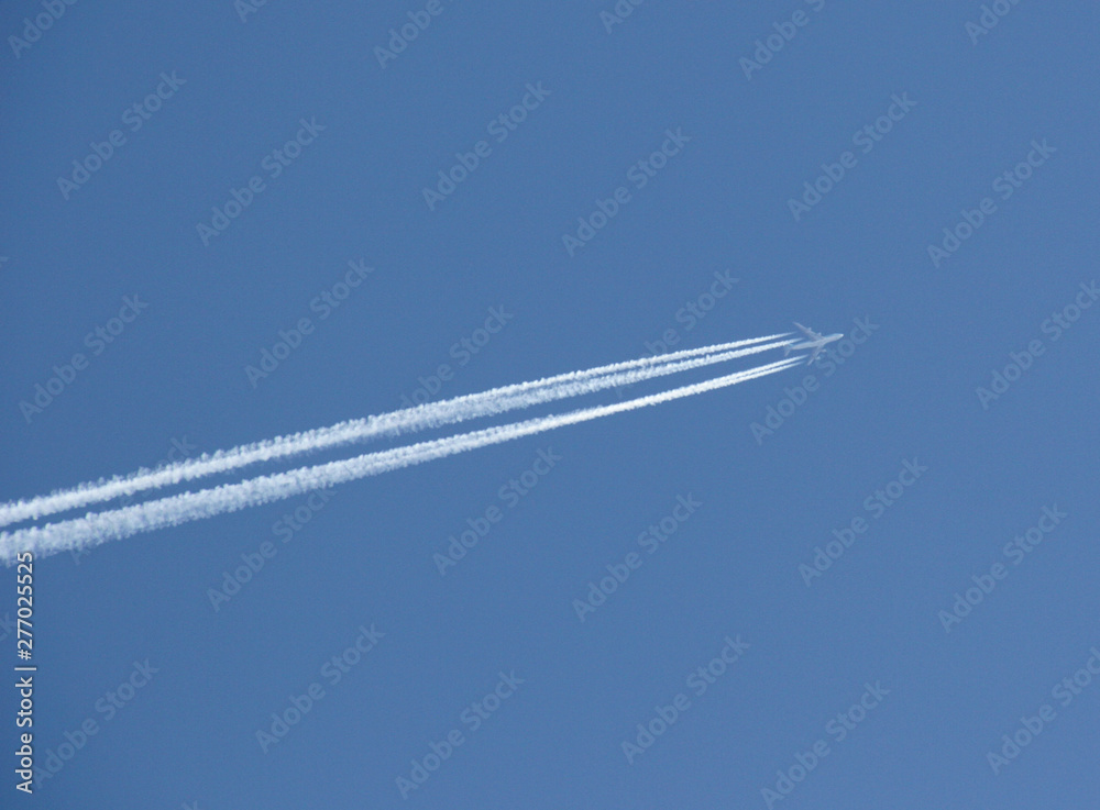 Plane in the blue sky Plane in the blue sky