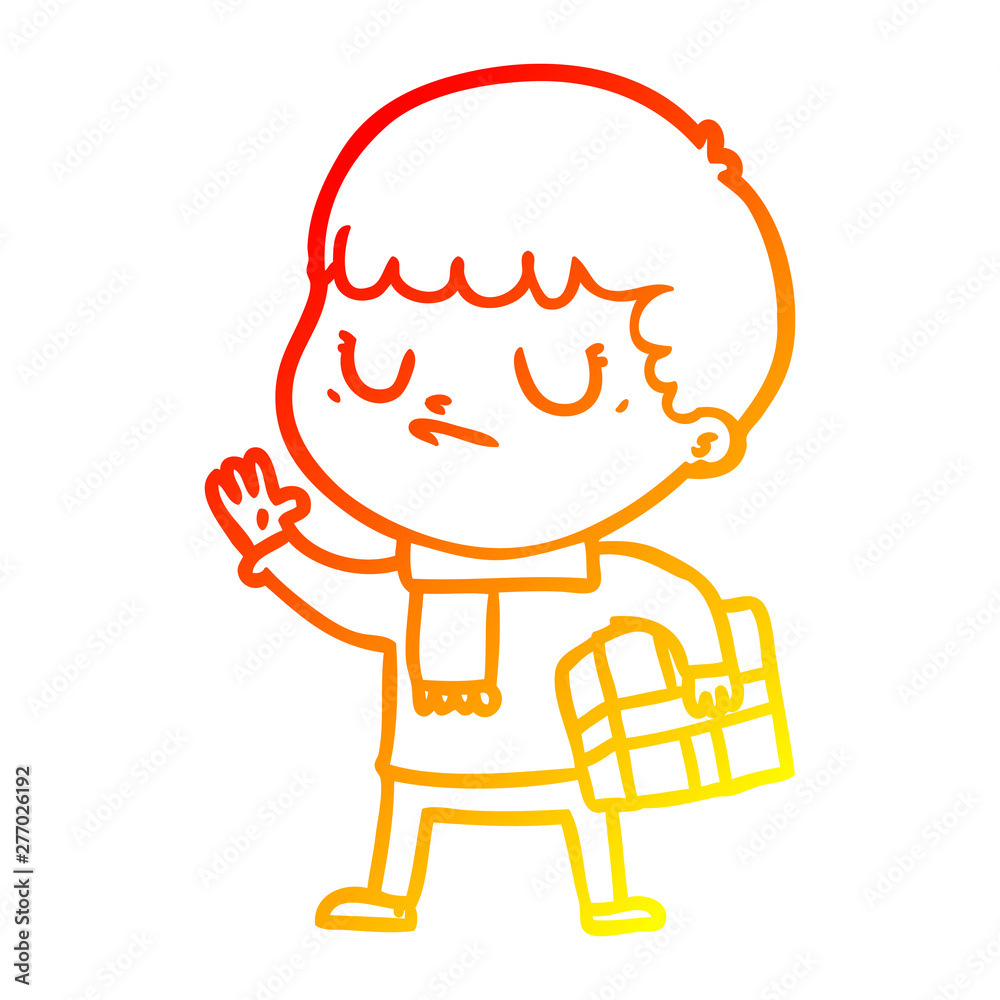 warm gradient line drawing cartoon grumpy boy warm gradient line drawing cartoon grumpy boy