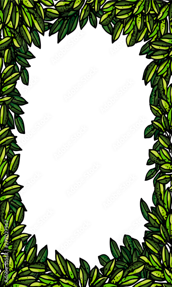 leaf frame isolated on white background leaf frame isolated on white background
