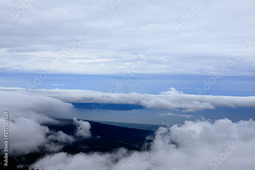 sea of clouds. 5th Station of Mount Fuji