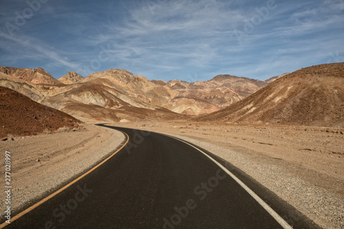 Artist's Drive in the death valley national park USA