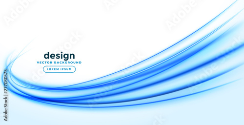 abstract smooth blue wave background