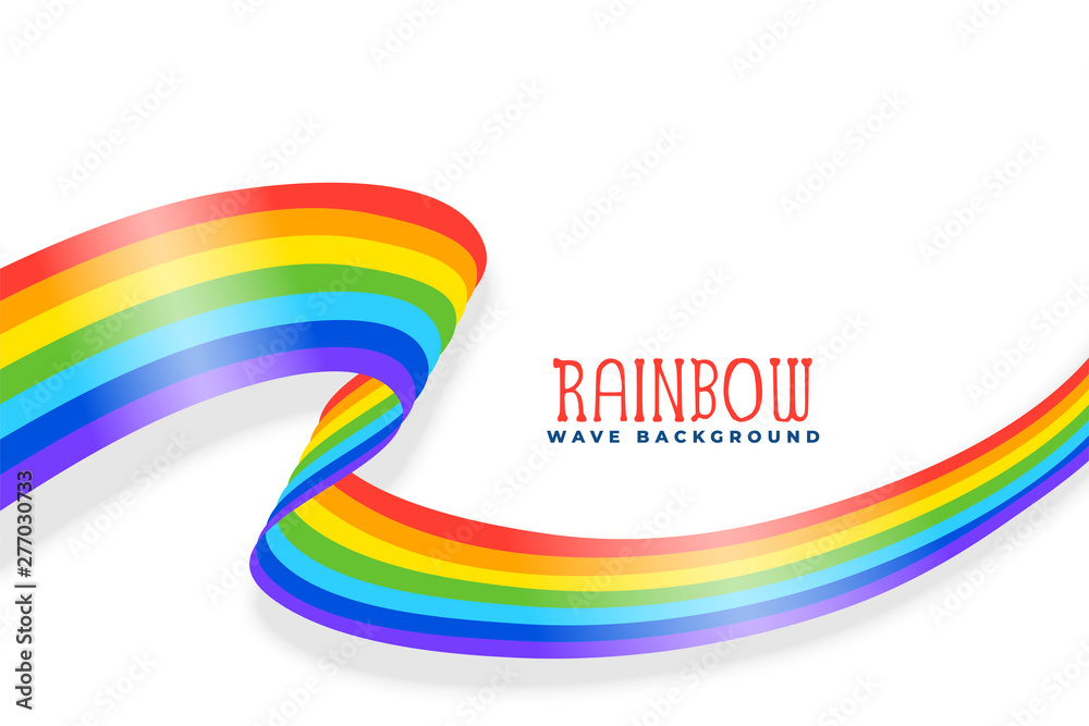 rainbow wavy ribbon or flag background rainbow wavy ribbon or flag background