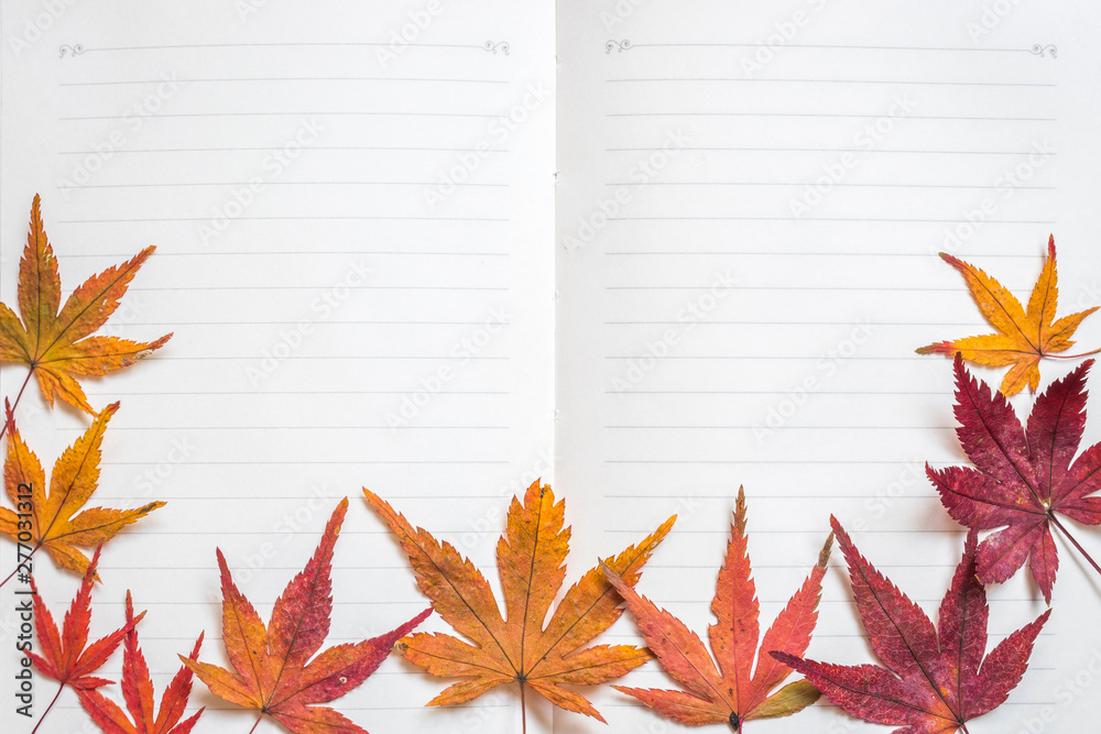 Blank note book paper texture line pattern background for handwriting ...