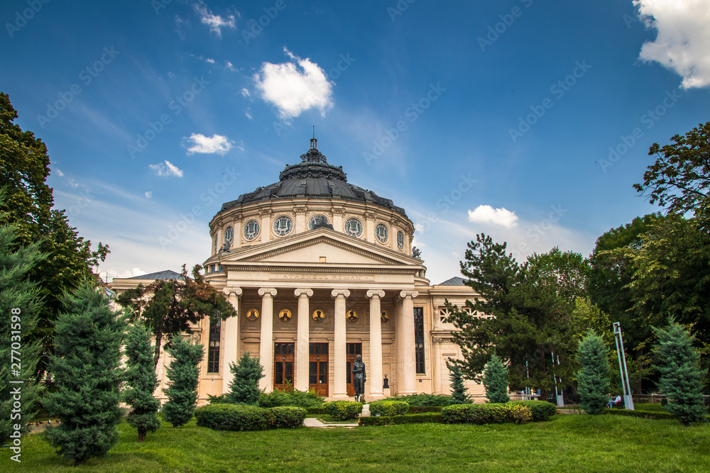 Romanian Athenaeum, concert hall in the center of Bucharest, Romania