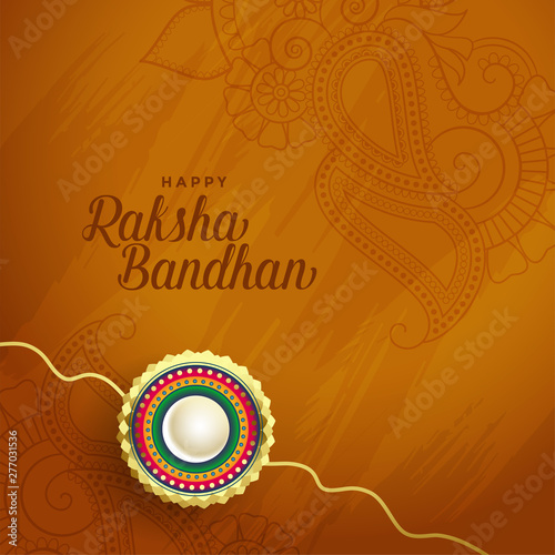 beautiful rakha bandhan indian festival background photo