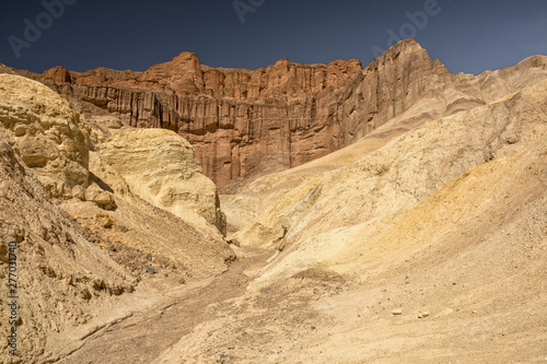 Red Cathedral at the golden canyon in Death Valley National Park