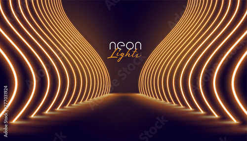 vip neon lights entrance way background