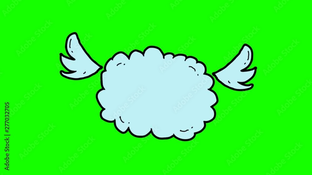 kids drawing green screen with theme of flying clouds for writing space kids drawing green screen with theme of flying clouds for writing space