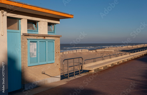 Coast Belgium. Frituur. at the beach photo