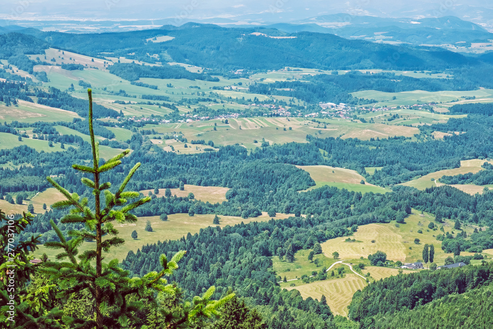Countryside from Hrb hill, Vepor, Slovakia