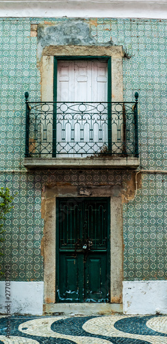 Beautiful old building with traditional Portuguese tiles
