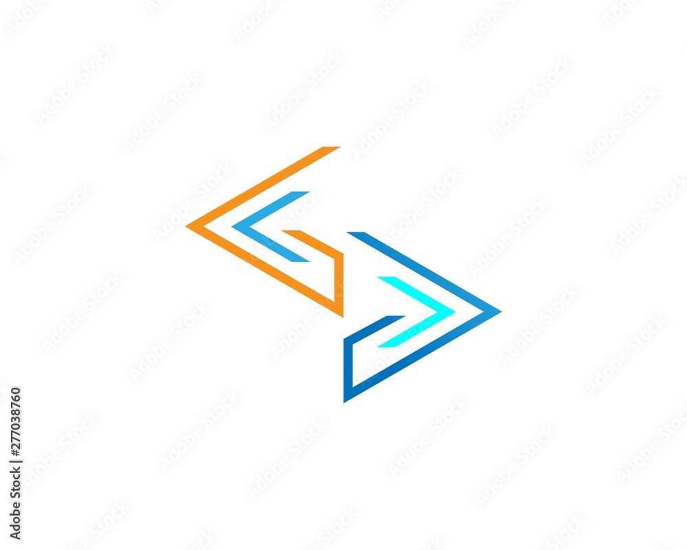 Arrows vector illustration icon Logo Template design Arrows vector illustration icon Logo Template design