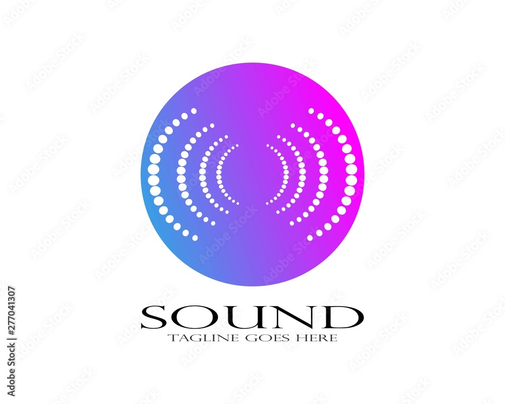 sound wave ilustration logo vector icon template sound wave ilustration logo vector icon template