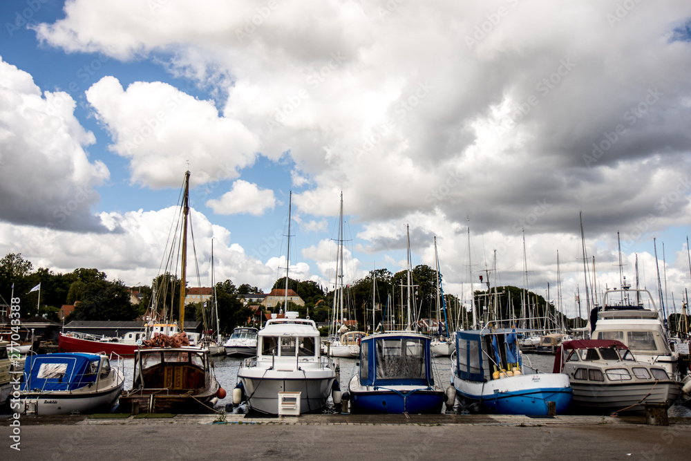 boats in harbor