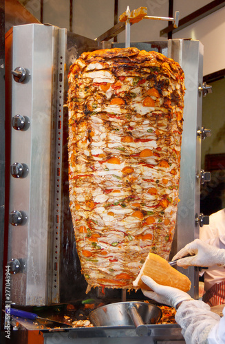 big donner with vegetables