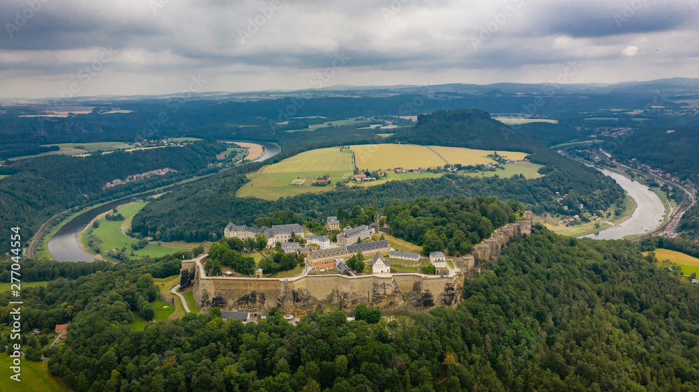 Obraz premium Festung Königsstein (Sachsen)