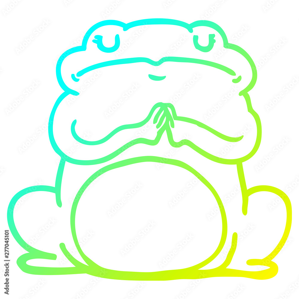 cold gradient line drawing cartoon arrogant frog cold gradient line drawing cartoon arrogant frog