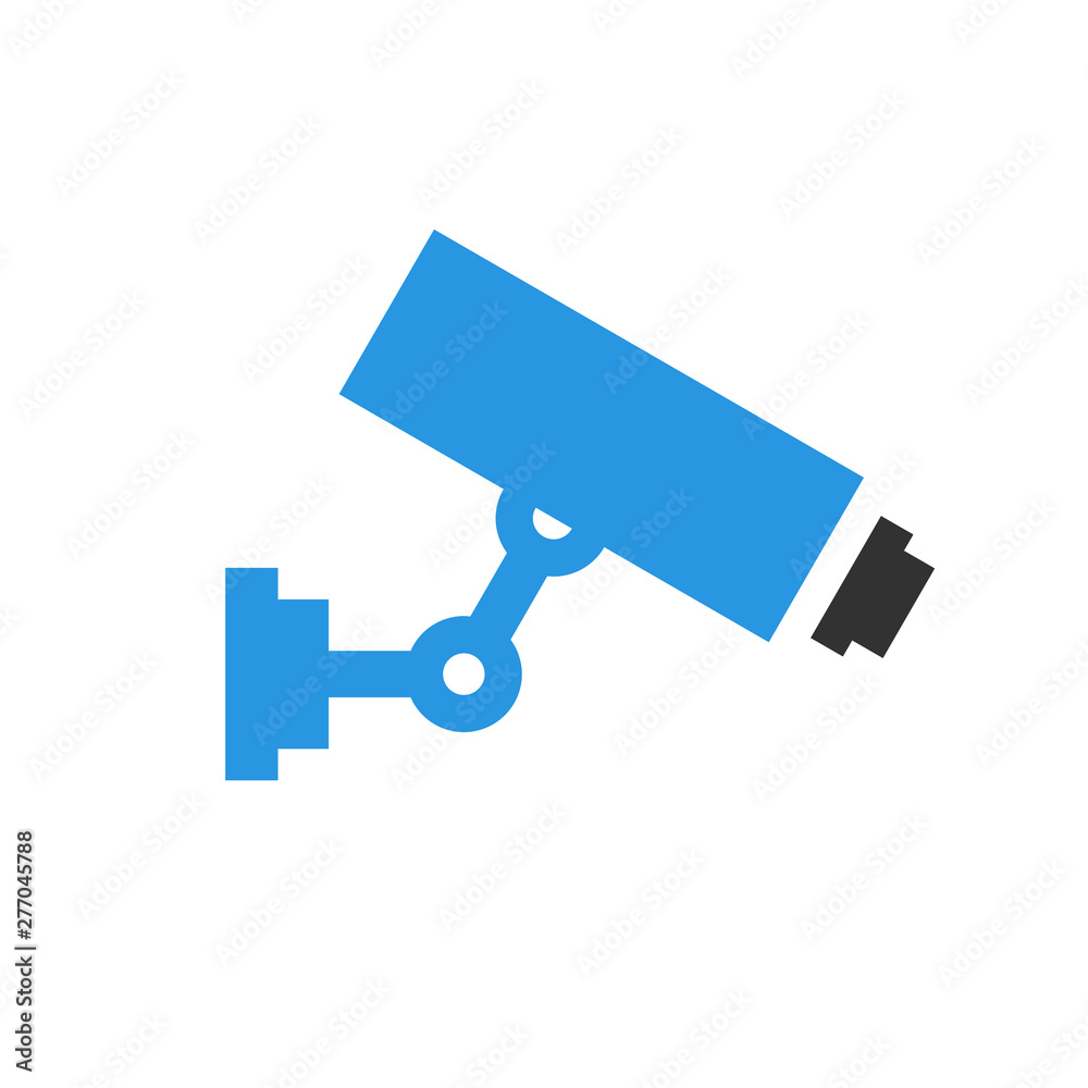 Video surveillance camera gray blue vector illustration Video surveillance camera gray blue vector illustration