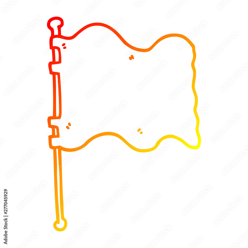 warm gradient line drawing cartoon flag warm gradient line drawing cartoon flag