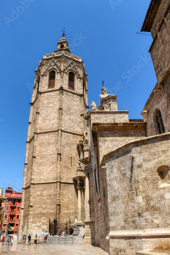 The Bell Tower, "Micalet" of the Metropolitan Cathedral–Basilica of the Assumption of Our Lady of Valencia, Spain