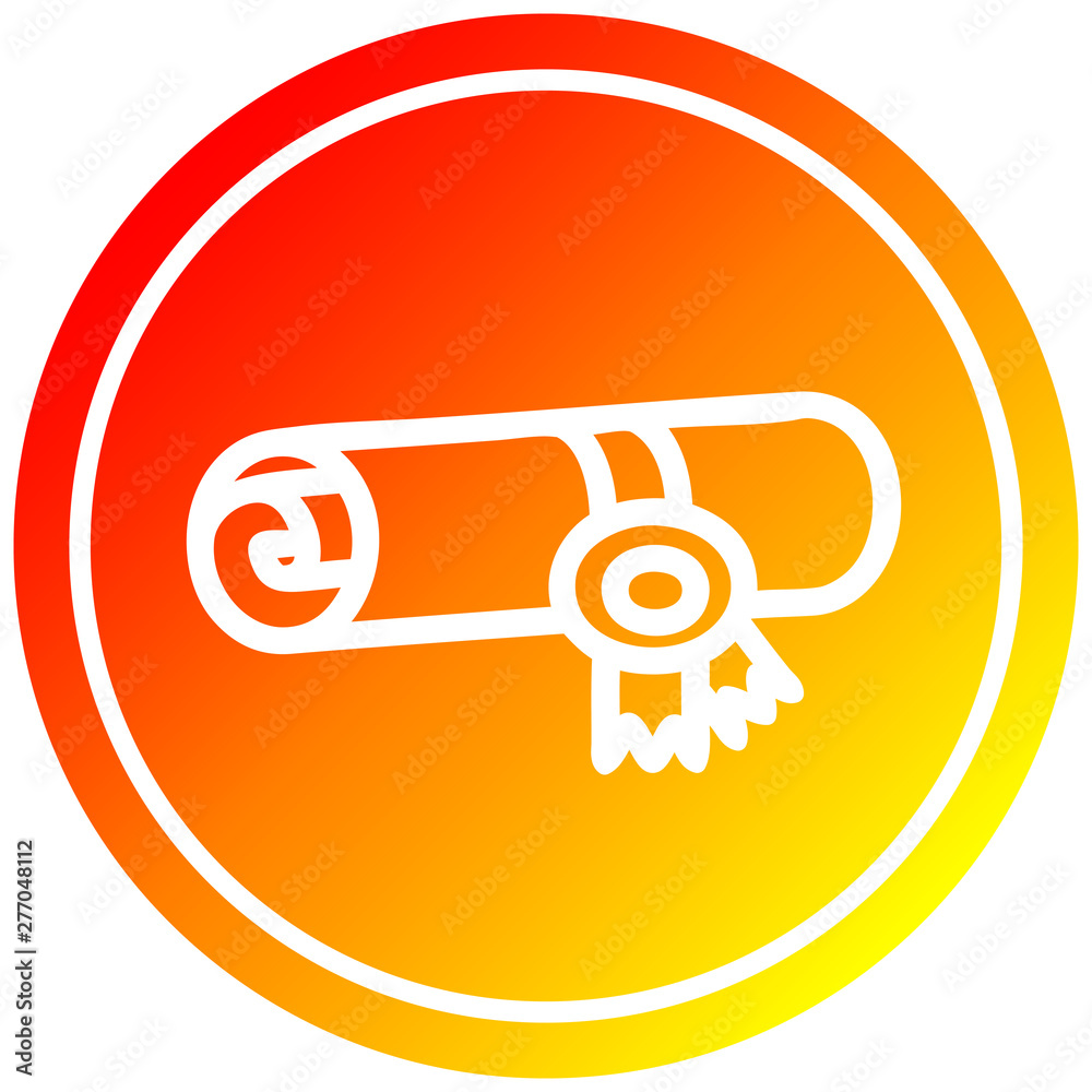 diploma certificate circular in hot gradient spectrum diploma certificate circular in hot gradient spectrum