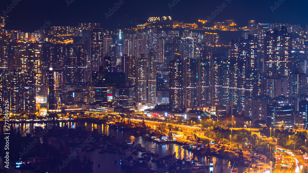 Hong Kong cityscape night light 8