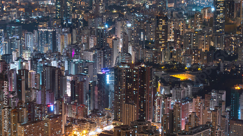 Hong Kong cityscape night light 7 © npstockphoto