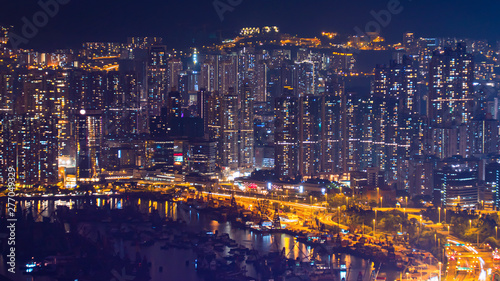 Hong Kong cityscape night light 8