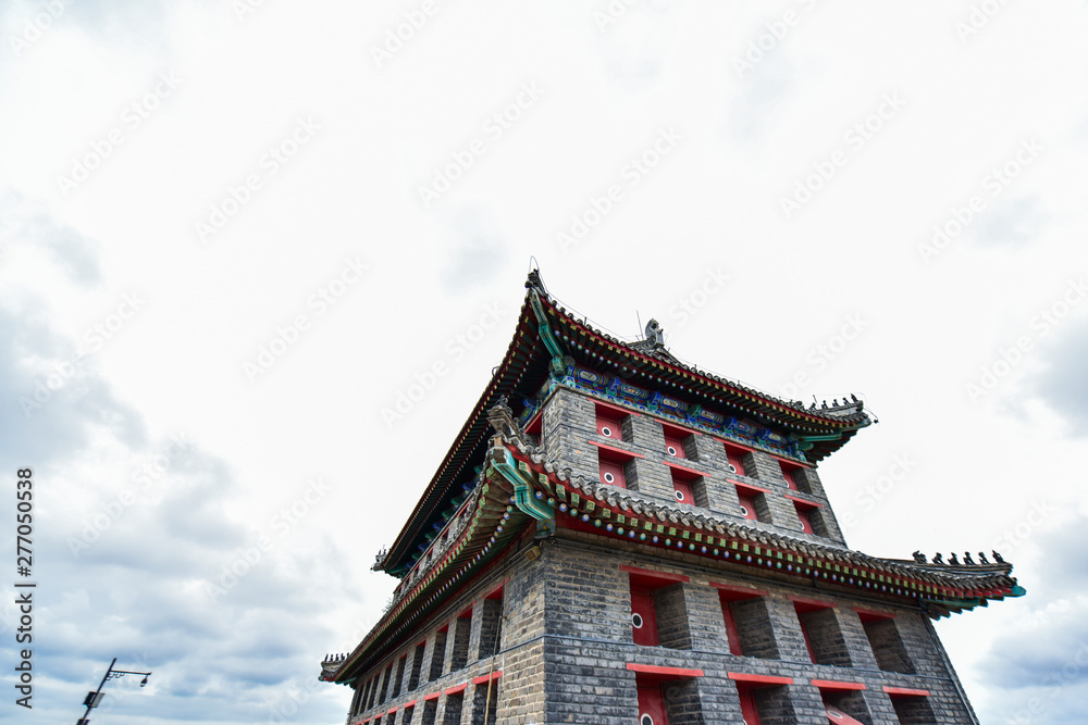 The part of ancient architecture in Shanhaiguan, the Great Wall, China