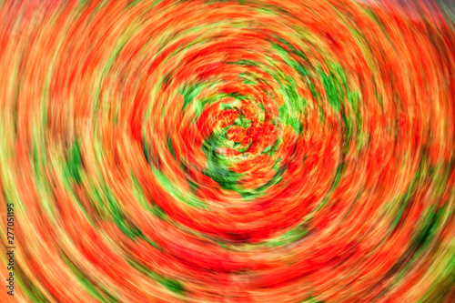 Abstract round summer red green background