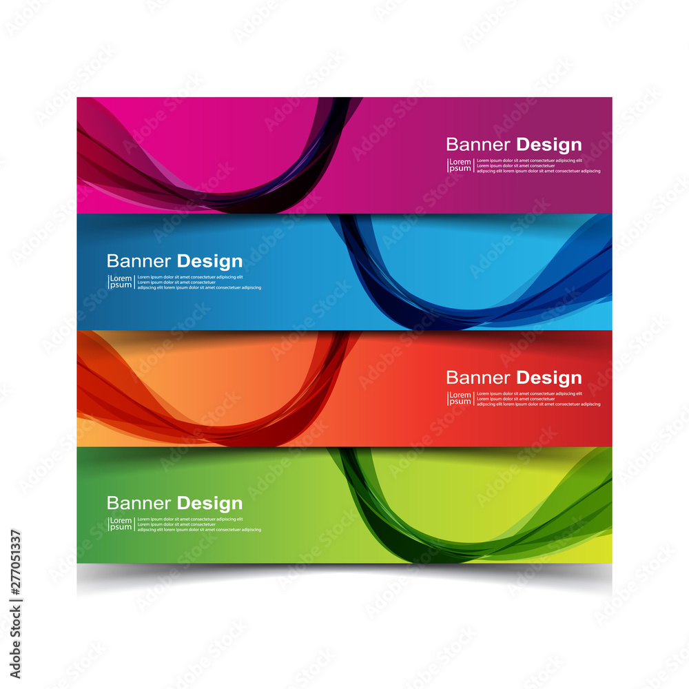 Fototapeta premium Vector Abstract banner web template