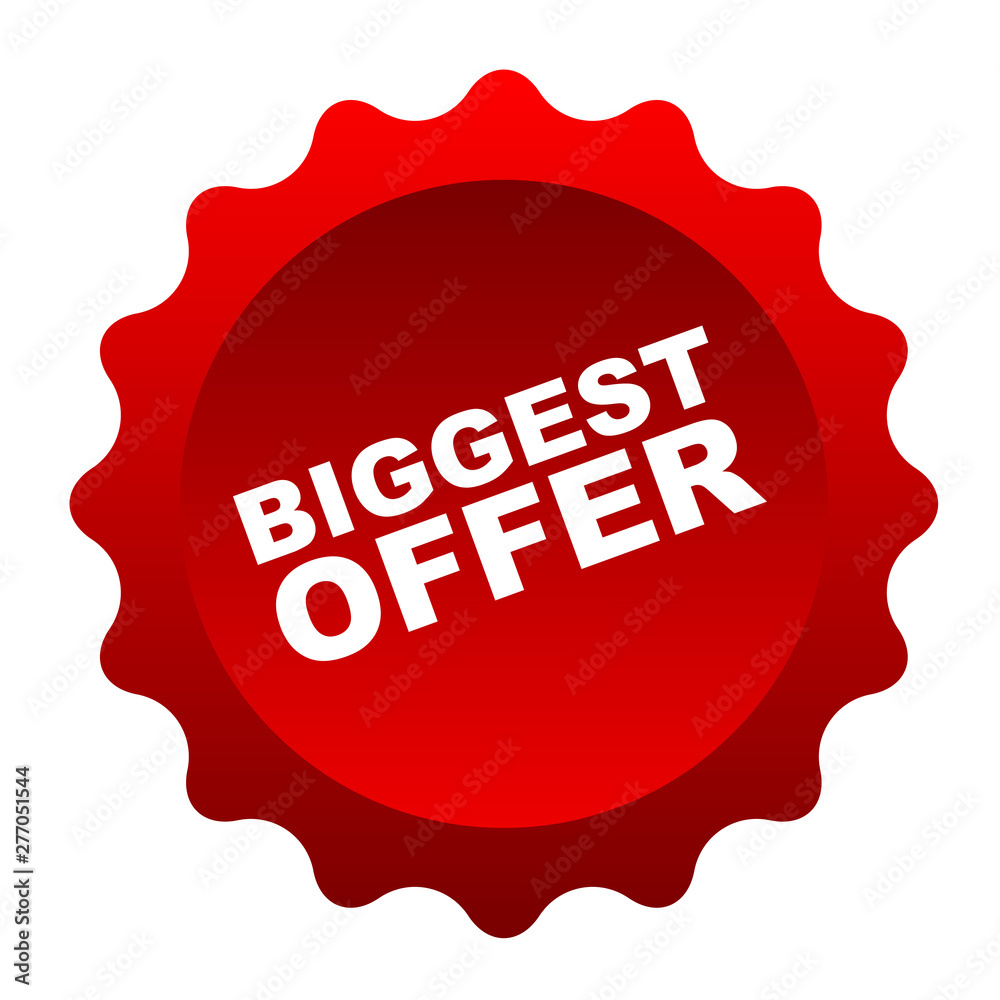 red vector banner biggest offer red vector banner biggest offer