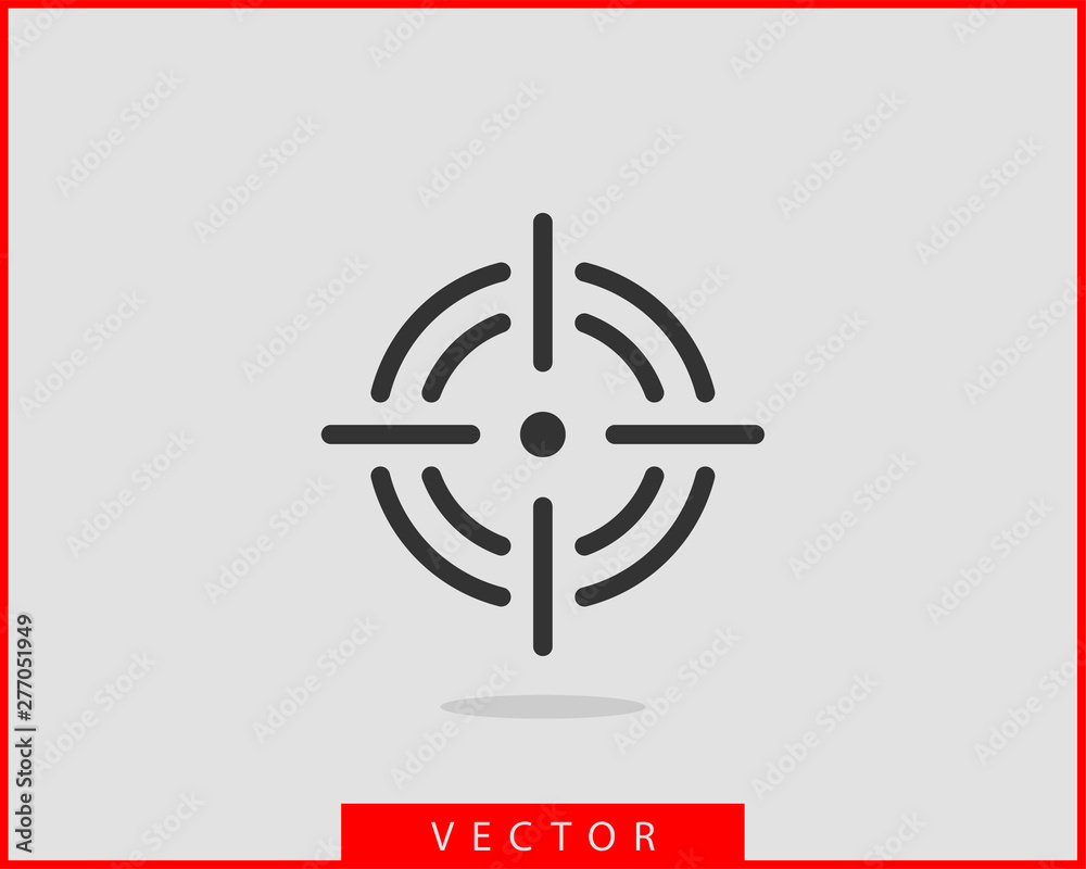 Obraz premium Target icon vector