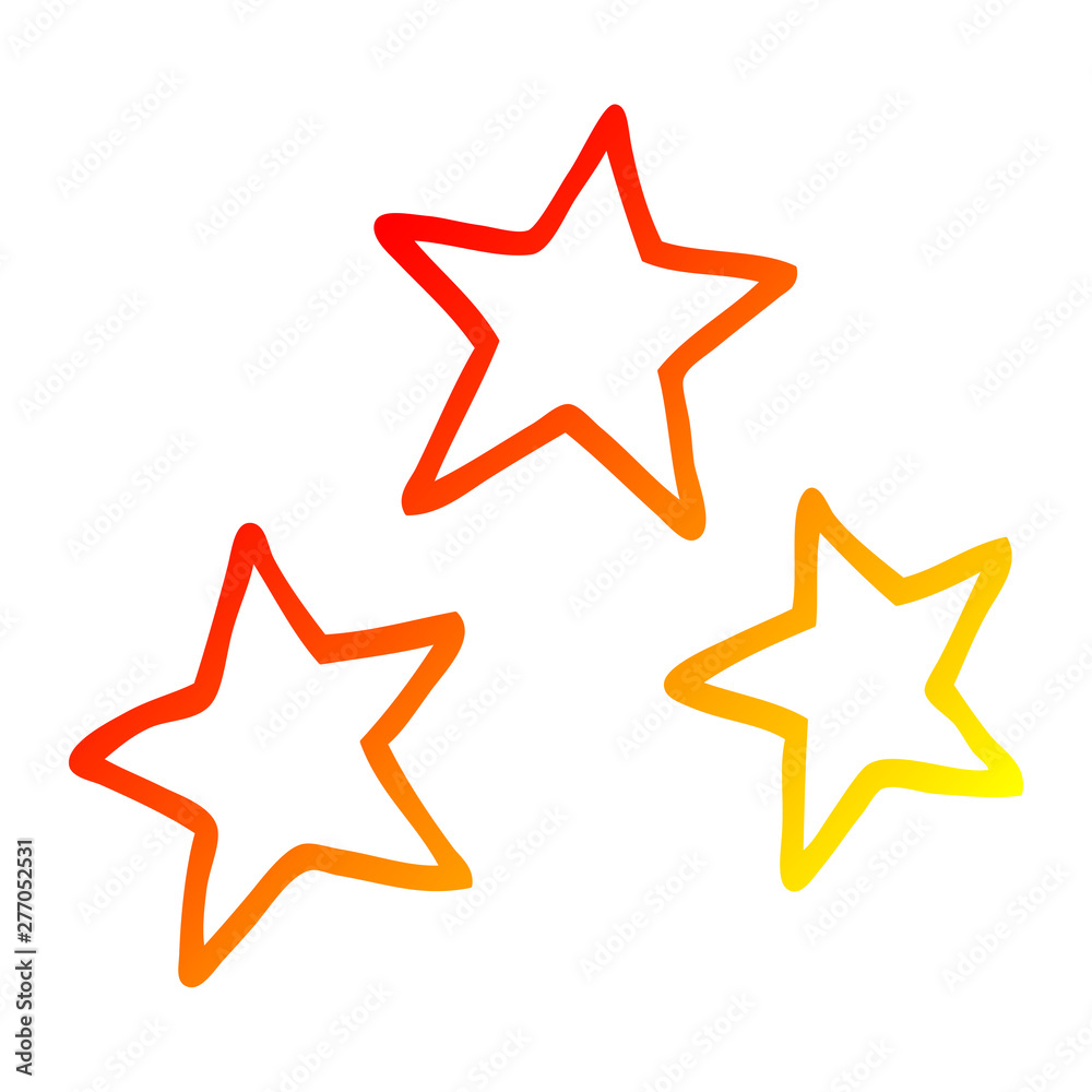 warm gradient line drawing cartoon stars warm gradient line drawing cartoon stars