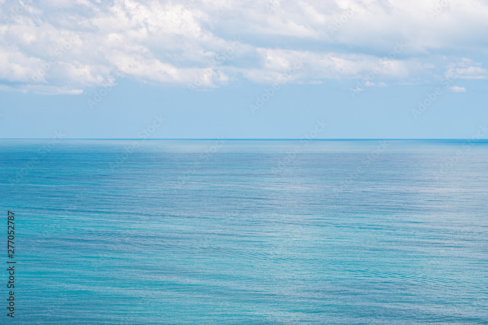 Sea Ocean And Blue Sky Background