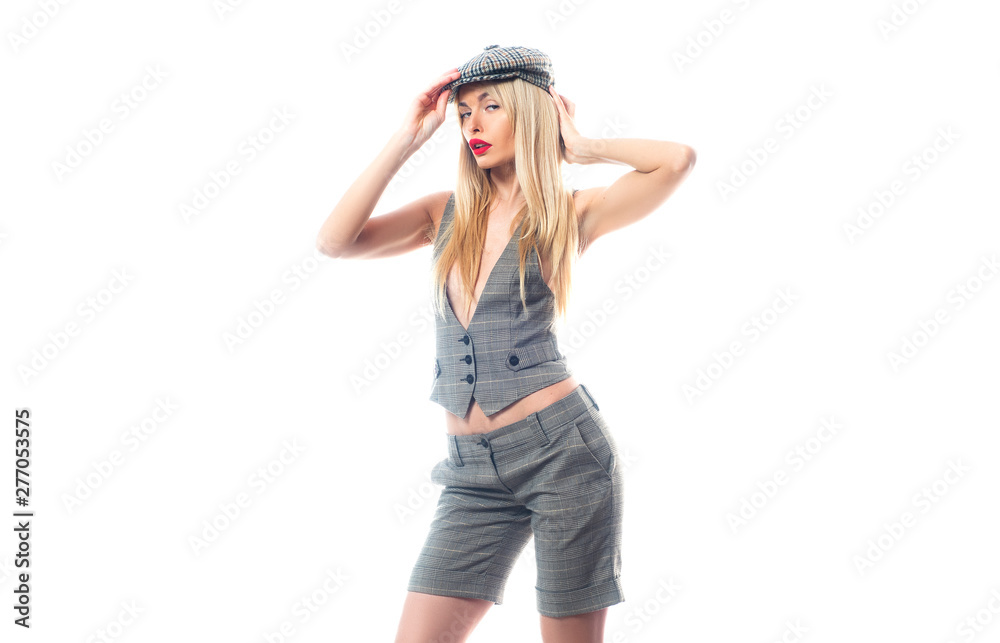 Masculine clothes in her wardrobe. Girl in formal clothes suit play with long hair. Sexy business woman concept. Woman attractive in masculine outfit. Formal suit suits her. Masculine outfit Masculine clothes in her wardrobe. Girl in formal clothes suit play with long hair. Sexy business woman concept. Woman attractive in masculine outfit. Formal suit suits her. Masculine outfit