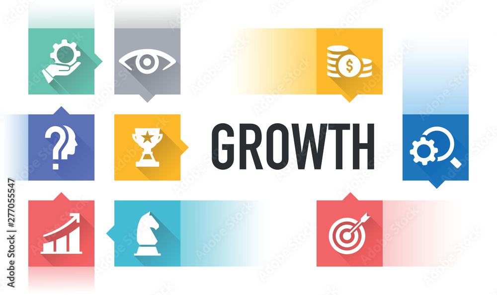 GROWTH ICON CONCEPT GROWTH ICON CONCEPT