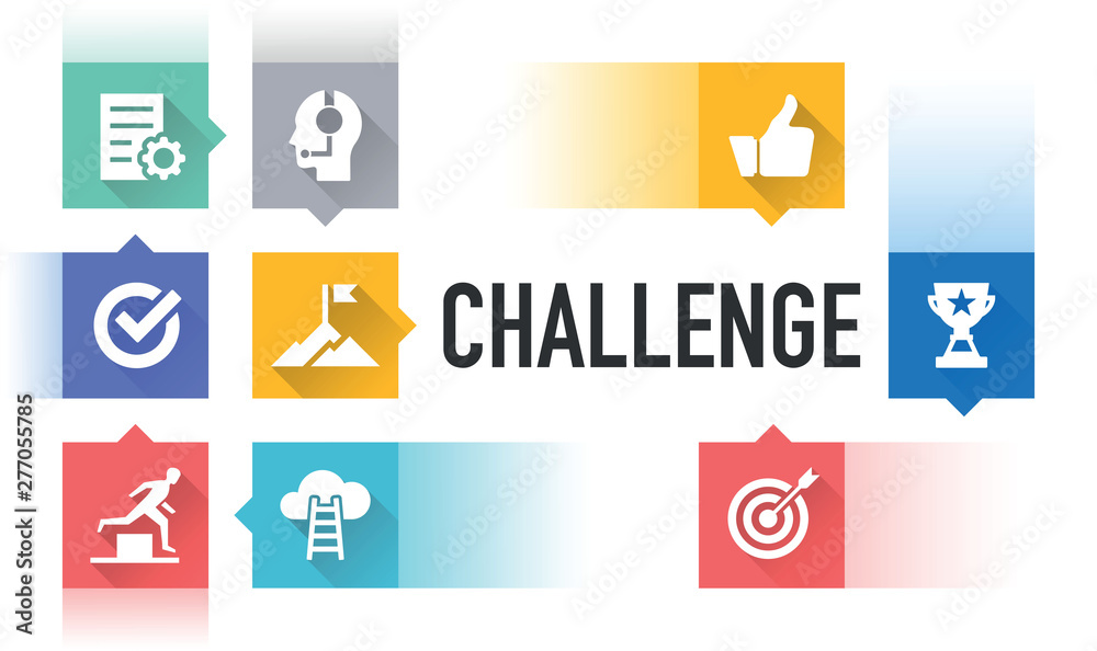 CHALLENGE ICON CONCEPT CHALLENGE ICON CONCEPT